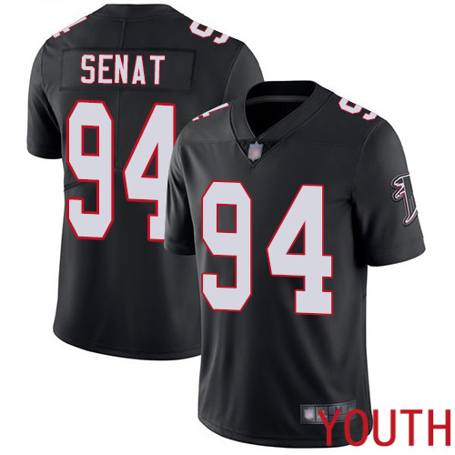Atlanta Falcons Limited Black Youth Deadrin Senat Alternate Jersey NFL Football #94 Vapor Untouchable->youth nfl jersey->Youth Jersey